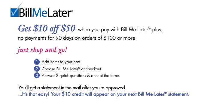 bill me later