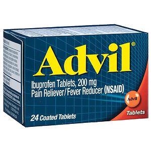 Advil Pain Reliever Fever Reducer Coated Tablets- 24 ea