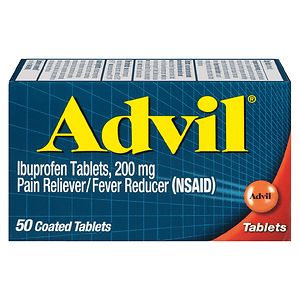 Advil Pain Reliever/Fever Reducer Coated Tablets- 50 ea