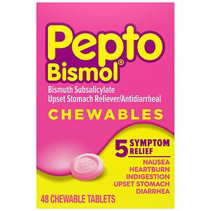Active Ingredients In Pepto Bismol Tablets
