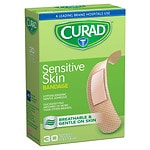Curad Sensitive Skin Gentle Fabric Sterile Latex-Free Bandages, 3/4 x 3 inch (19 x 76 mm)