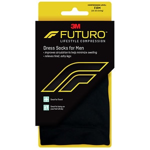 UPC 051131201149 product image for FUTURO Restoring Dress Socks for Men, Firm, Black, Medium, 1 pr | upcitemdb.com