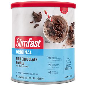 SlimFast Protein Shake Mix, Chocolate Royale, 12.83 oz