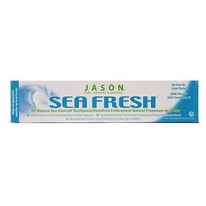 Jason Natural Cosmetics Sea Fresh, All-Natural Sea-Sourced Toothpaste, Deepsea Spearmint, 6 oz