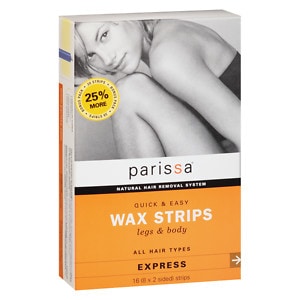 Parissa Quick & Easy Wax Strips, Legs & Body, 16 ea