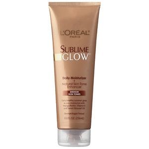 L'Oreal Sublime Glow Daily Moisturizer + Natural Skin Tone Enhancer, Medium Skin Tones