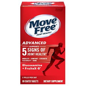 Schiff Move Free Advanced Triple Strength Glucosamine Chondroitin, Coated Tablets, 80 ea