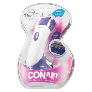 Conair Satiny Smooth Lady Pro Cordless/Rechargeable Razor LWD375WCSV, 1 ea