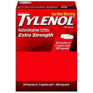 UPC 300450449108 product image for TYLENOL Extra Strength Pain Reliever & Fever Reducer Caplets, 50 ea | upcitemdb.com