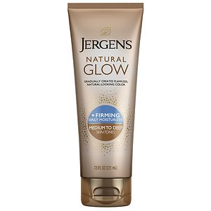 Jergens Natural Glow Firming Daily Moisturizer, Medium to Tan Skin Tone, 7.5 fl oz