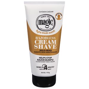 Magic Shave Razorless Cream Shave, Bald Head Smooth Head Maintenance ...