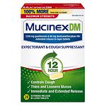 MucinexDM Expectorant & Cough Suppressant, 1200 mg Extended-Release Bi-Layer Tablets