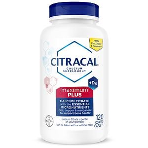 Citracal Calcium Citrate with Vitamin D Maximum, Coated Tablets- 120 ea