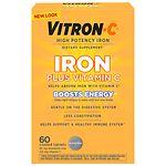 Vitron-C Iron Supplement Plus Vitamin C, Coated Tablets