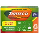 Zyrtec-D Allergy & Congestion, 12 Hour, Extended Release Tablets