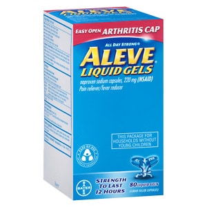 Aleve Liquid Gels Pain Reliever/Fever Reducer- 80 ea