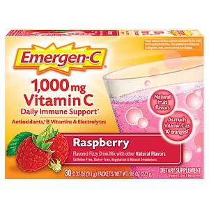 Emergen-C 1000 mg Vitamin C, Raspberry