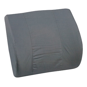 Mabis Lumbar Memory Cushion with Strap, Black
