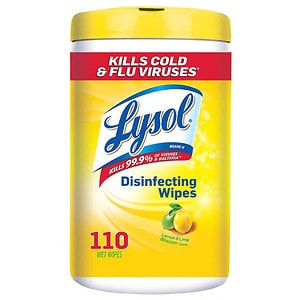 UPC 019200788496 product image for Lysol Disinfecting Wipes, Lemon Lime, 110 ea | upcitemdb.com