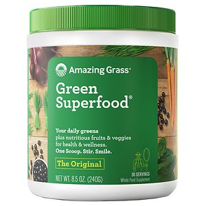Amazing Grass Green SuperFood All Natural Drink Powder, Original