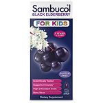 Sambucol Black Elderberry Immune System Support Liquid For Kids, Berry- 4 fl oz