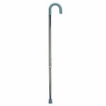 Mabis Deluxe Adjustable Aluminum Cane, SIlver