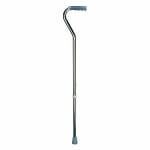 Mabis Deluxe Adjustable Aluminum Cane, Offset, Silver