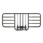Drive Medical Half Length Bed Rail, Tool Free Adjustable Width, with Brown Vein Finish