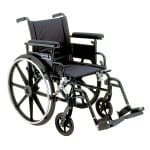 Viper Wheelchair with Flip Back Adjustable Height Arms with Various Front Rigging 22