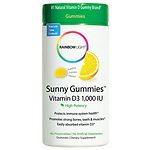 Rainbow Light Vitamin D3 1000 IU Sunny Gummies, Sour Lemon