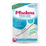 Plackers Dental Flossers, Twin-Line Advanced Cleaning, Mint Flavor
