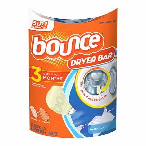 Bounce Dryer Bar Fabric Softener 3 Month Bar, Fresh Linen