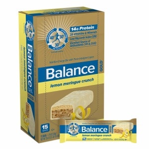 Balance Bar GOLD Nutrition Bar with Three Indulgent Layers, Lemon Meringue Crunch