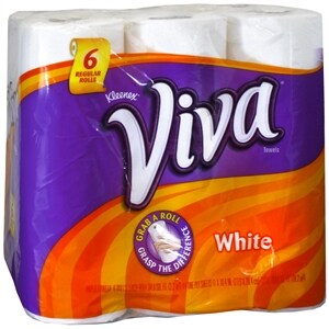 Viva Paper Towels, Regular Roll, White