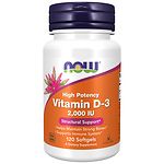NOW Foods Vitamin D-3 2000 IU, Softgels