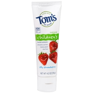 Tom's of Maine Children's Natural Fluoride Toothpaste, Silly Strawberry, 4.2 oz