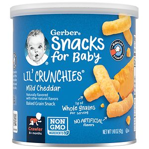 Gerber Graduates Lil' Crunchies, Mild Cheddar, 1.48 oz