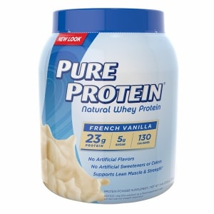 Pure Protein 100% Natural Whey Protein, Vanilla Creme, 1.6 lb