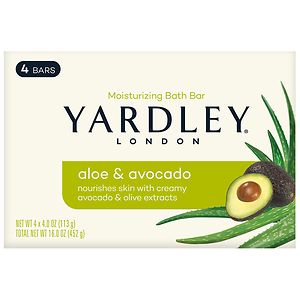 UPC 041840873713 product image for Yardley of London Naturally Moisturizing Bath Bar, Aloe & Avocado, 4 ea | upcitemdb.com