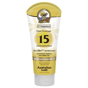 UPC 054402700303 product image for Australian Gold Sheer Coverage Lotion with InvisiDry, SPF 15, 6 fl oz | upcitemdb.com