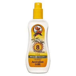 UPC 054402250389 product image for Australian Gold Clear Spray Gel, SPF 8, 8 fl oz | upcitemdb.com