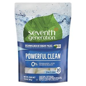 Seventh Generation Automatic Dishwasher Detergent Pacs, Free & Clear