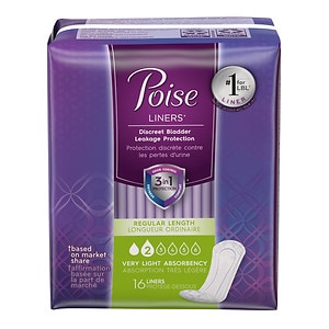 UPC 036000199079 product image for Poise Liners, Very Light Absorbency, Regular Length, 16 ea | upcitemdb.com