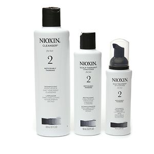 Nioxin Hair System Kit for Fine Hair, System 2: Noticeably Thinning, 1 kit