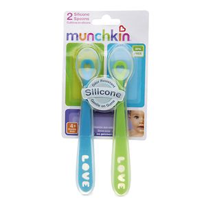 Munchkin Silicone Spoons, 2 ea