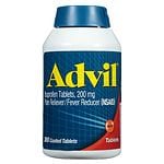 Advil Ibuprofen Coated Tablets, 200mg- 300 ea