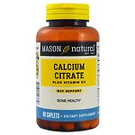 Mason Natural Calcium Citrate 1500mg with Vitamin D3, Caplets