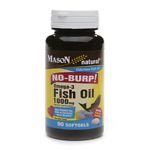 Mason Natural No Burp! Omega-3 Fish Oil, 1000mg, Small Softgels