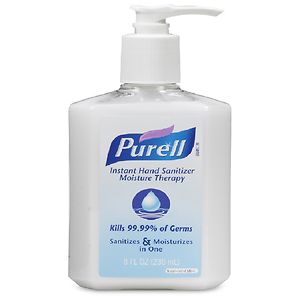 Purell Instant Hand Sanitizer Pump Bottle, Moisture Therapy, 8 fl oz