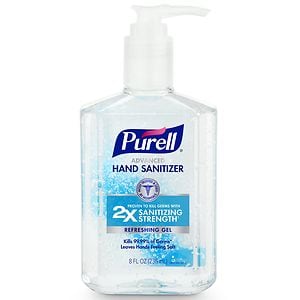Purell Hand Sanitizer, Pump, Original, 8 fl oz